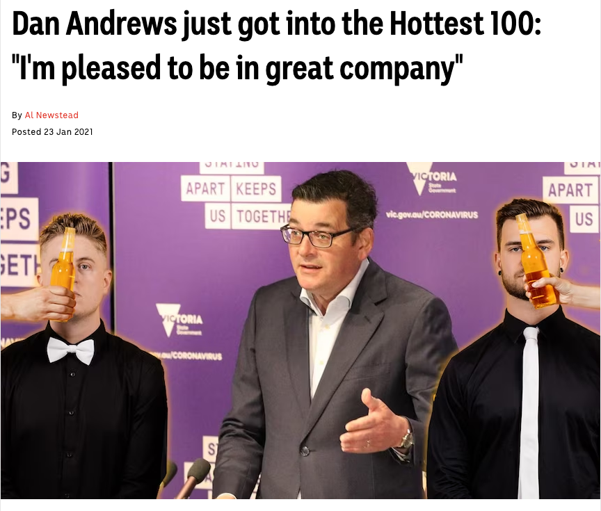 Image of former Victorian premier Dan Andrews presenting at a COVID-19 press conference